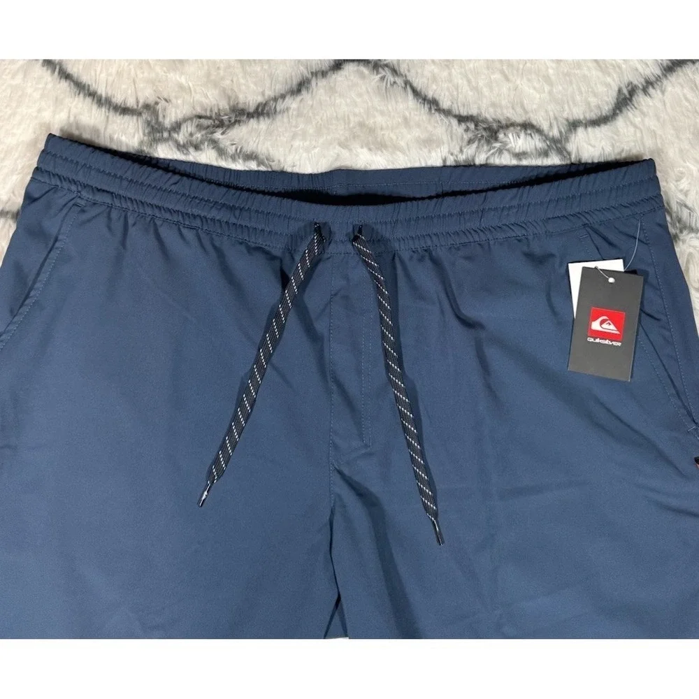 QUIKSILVER Swim Trunks Board Shorts Navy Blue Men's Sz 2XL *NEW* $50